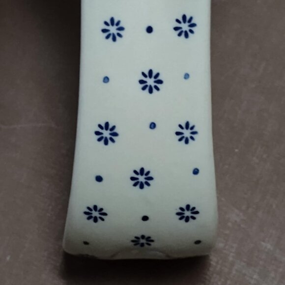 Polish Pottery, Boleslawiec spoon rest, Christmas pattern - new - Picture 12 of 13